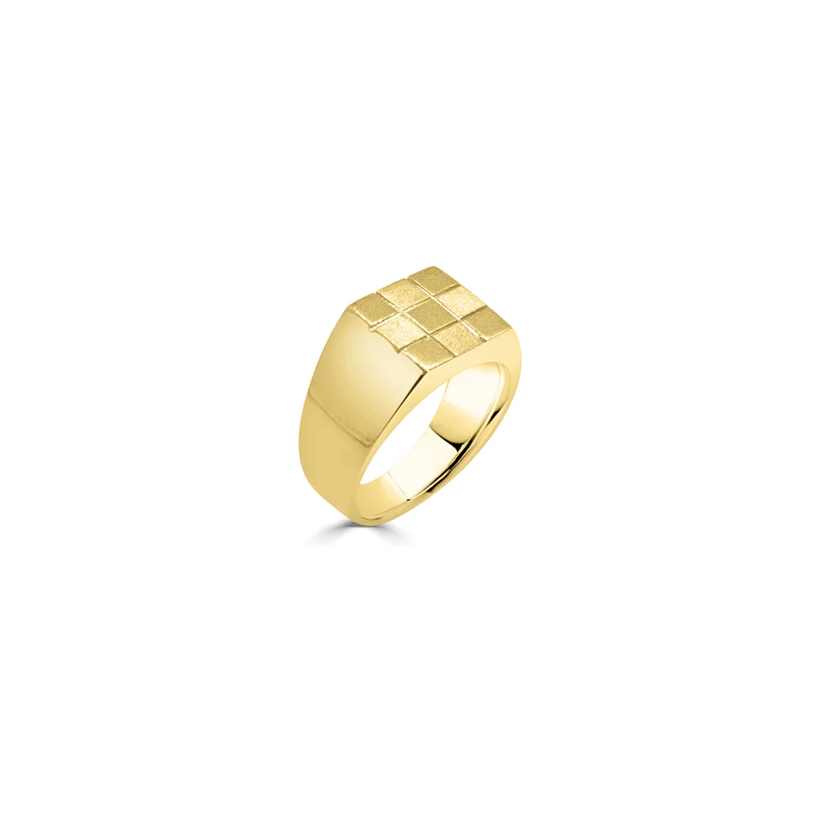 Chess Square Signet Ring - Image 3