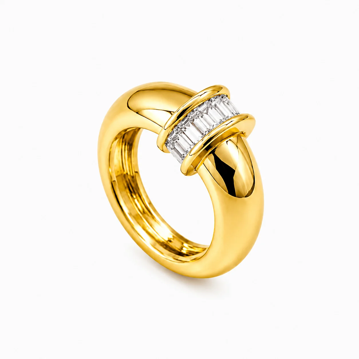 Courtney Dome Baguette Ring - Image 19